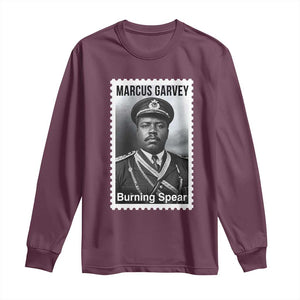 Marcus Garvey Long Sleeve Shirt Jamaican National Hero Legacy Gift TS12 Maroon Print Your Wear