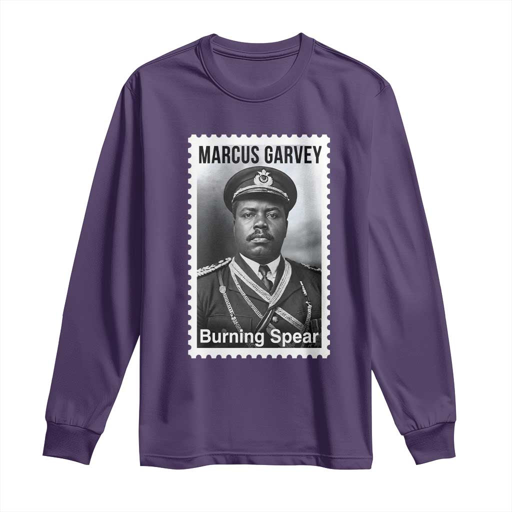 Marcus Garvey Long Sleeve Shirt Jamaican National Hero Legacy Gift TS12 Purple Print Your Wear