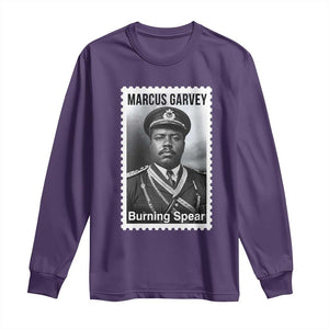 Marcus Garvey Long Sleeve Shirt Jamaican National Hero Legacy Gift TS12 Purple Print Your Wear