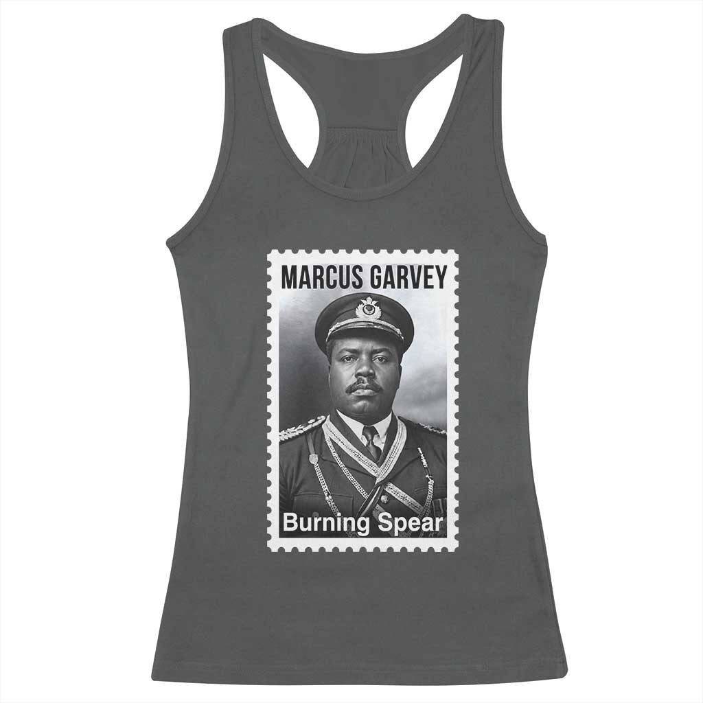 Marcus Garvey Racerback Tank Top Jamaican National Hero Legacy Gift TS12 Dark Heather Print Your Wear