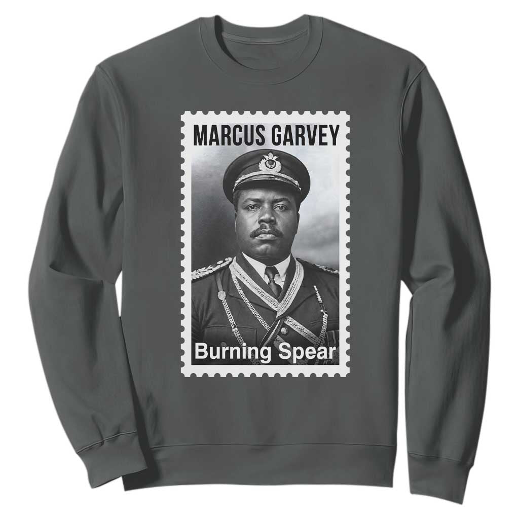 Marcus Garvey Sweatshirt Jamaican National Hero Legacy Gift TS12 Dark Heather Print Your Wear