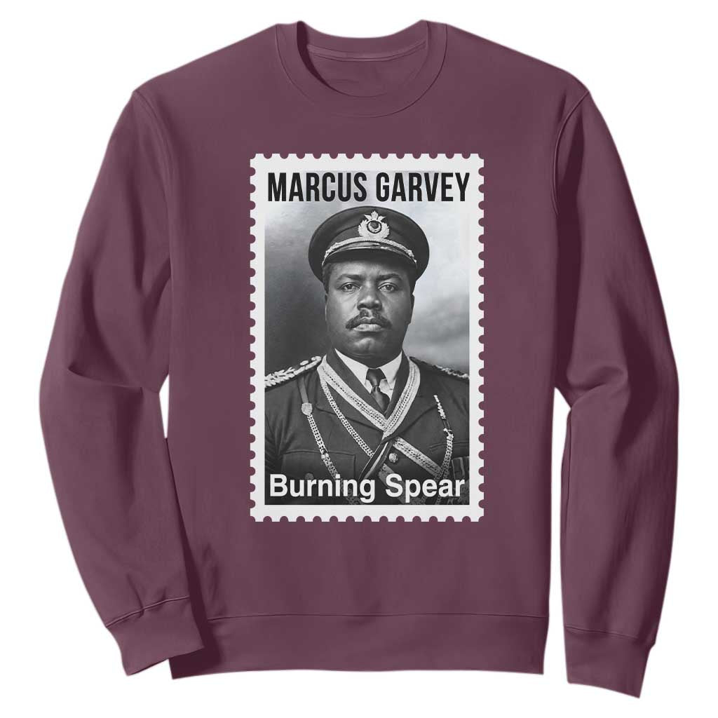 Marcus Garvey Sweatshirt Jamaican National Hero Legacy Gift TS12 Maroon Print Your Wear