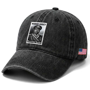 Marcus Garvey Washed Cotton Baseball Cap Jamaican National Hero Legacy Gift TS12 Print Your Wear