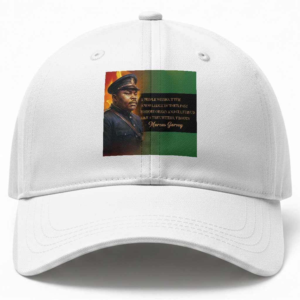 Marcus Garvey Pan African Flag Baseball Cap A People Without Knowledge Of Their Past Quote TS12 Print Your Wear