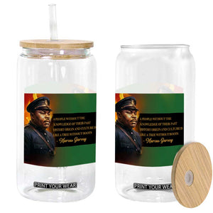 Marcus Garvey Pan African Flag Glass Can A People Without Knowledge Of Their Past Quote TS12 Print Your Wear