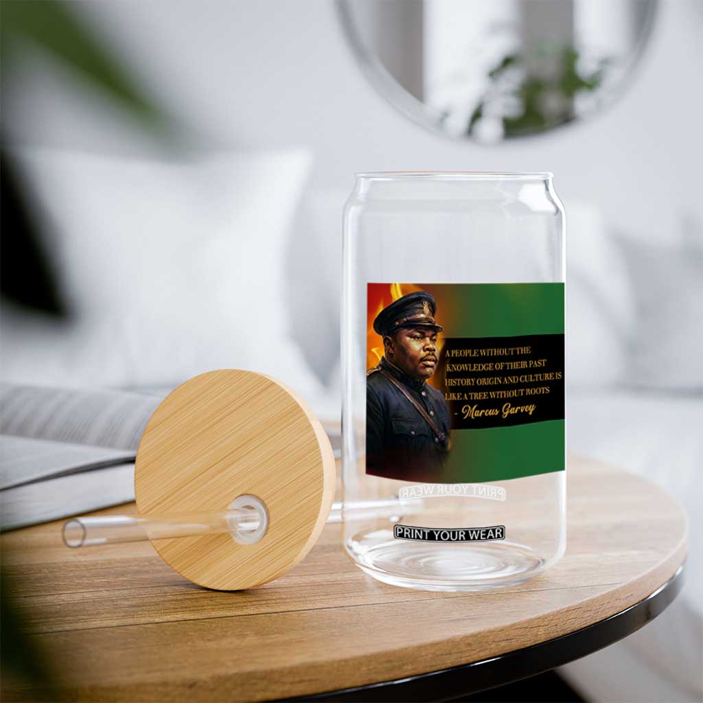 Marcus Garvey Pan African Flag Glass Can A People Without Knowledge Of Their Past Quote TS12 Print Your Wear