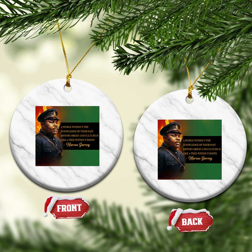 Marcus Garvey Pan African Flag Ceramic Ornament A People Without Knowledge Of Their Past Quote TS12 1pc White Marble Print Your Wear