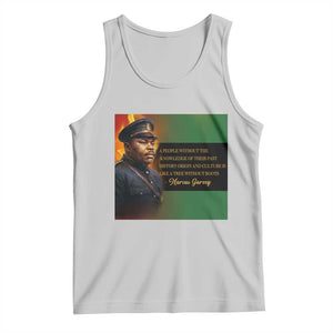 Marcus Garvey Pan African Flag Tank Top A People Without Knowledge Of Their Past Quote TS12 Ash Print Your Wear