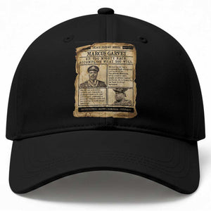 Vintage Newspaper Marcus Garvey Baseball Cap Up You Mighty Race Quote TS12 Print Your Wear