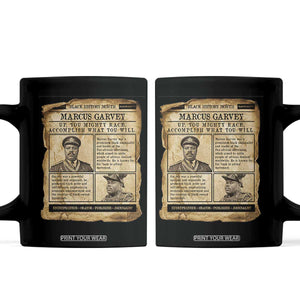 Vintage Newspaper Marcus Garvey Coffee Mug Up You Mighty Race Quote TS12 Black Print Your Wear
