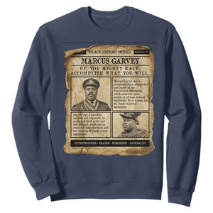 Vintage Newspaper Marcus Garvey Sweatshirt Up You Mighty Race Quote TS12 Navy Print Your Wear