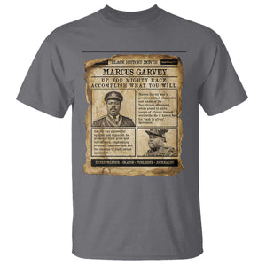 Vintage Newspaper Marcus Garvey T Shirt Up You Mighty Race Quote TS12 Charcoal Print Your Wear