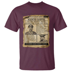 Vintage Newspaper Marcus Garvey T Shirt Up You Mighty Race Quote TS12 Maroon Print Your Wear
