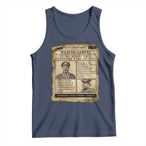Vintage Newspaper Marcus Garvey Tank Top Up You Mighty Race Quote TS12 Navy Print Your Wear