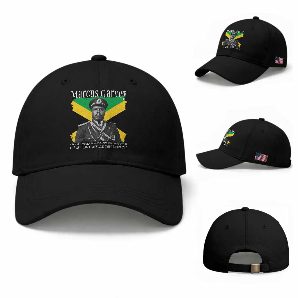 Marcus Garvey Jamaican National Hero Baseball Cap Pan Africanism History Gift TS12 Baseball Cap Universal Fit Black Print Your Wear