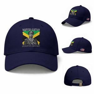 Marcus Garvey Jamaican National Hero Baseball Cap Pan Africanism History Gift TS12 Baseball Cap Universal Fit Dark Blue Print Your Wear