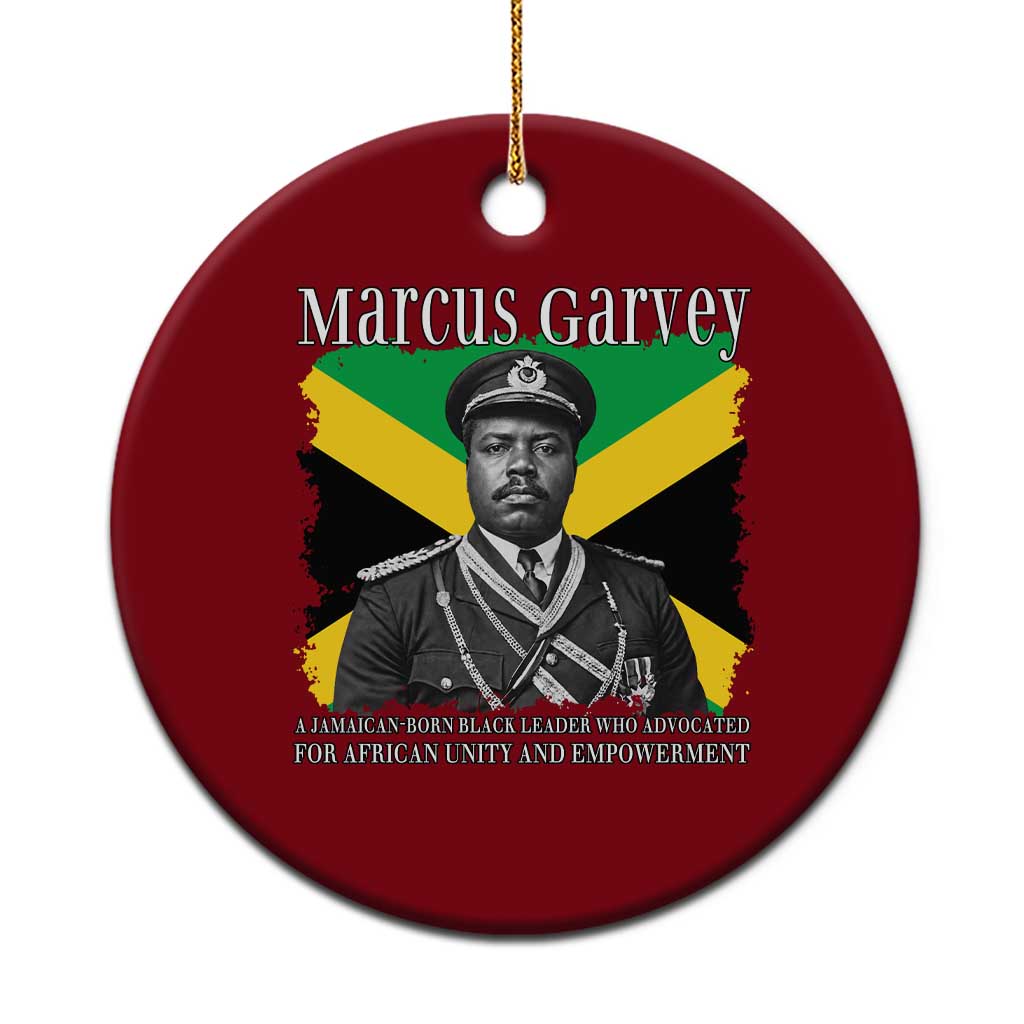 Marcus Garvey Jamaican National Hero Ceramic Ornament Pan Africanism History Gift TS12 1pc Red Print Your Wear