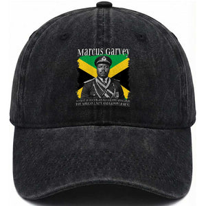 Marcus Garvey Jamaican National Hero Washed Cotton Baseball Cap Pan Africanism History Gift TS12 Print Your Wear
