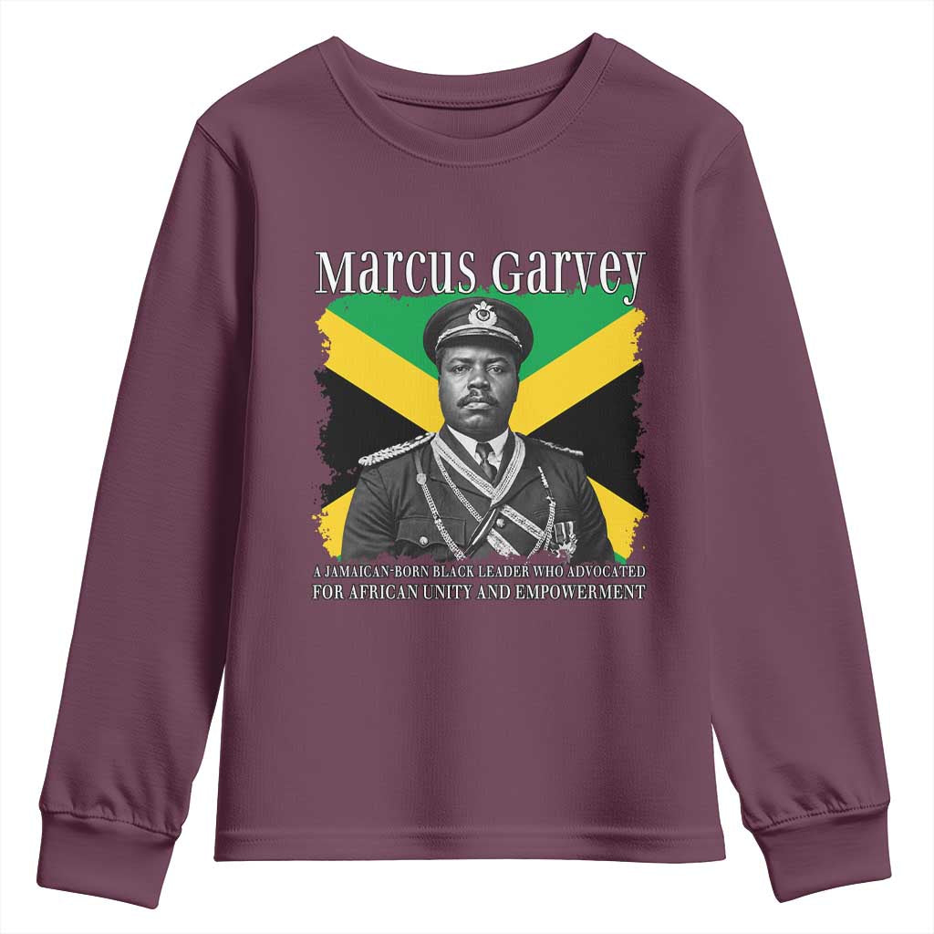 Marcus Garvey Jamaican National Hero Youth Sweatshirt Pan Africanism History Gift TS12 Maroon Print Your Wear