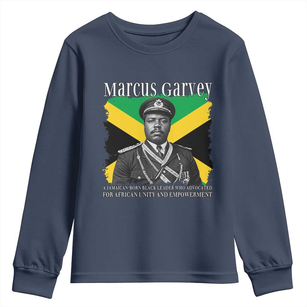 Marcus Garvey Jamaican National Hero Youth Sweatshirt Pan Africanism History Gift TS12 Navy Print Your Wear