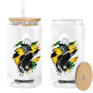 Marcus Garvey Jamaican National Hero Glass Can African American Heritage TS12 Print Your Wear