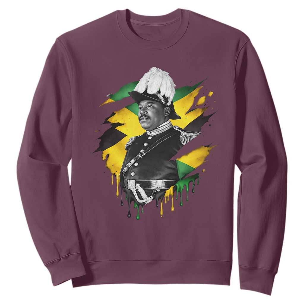 Marcus Garvey Jamaican National Hero Sweatshirt African American Heritage TS12 Maroon Print Your Wear