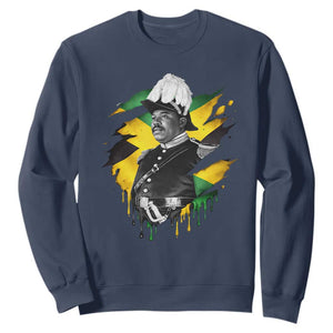 Marcus Garvey Jamaican National Hero Sweatshirt African American Heritage TS12 Navy Print Your Wear