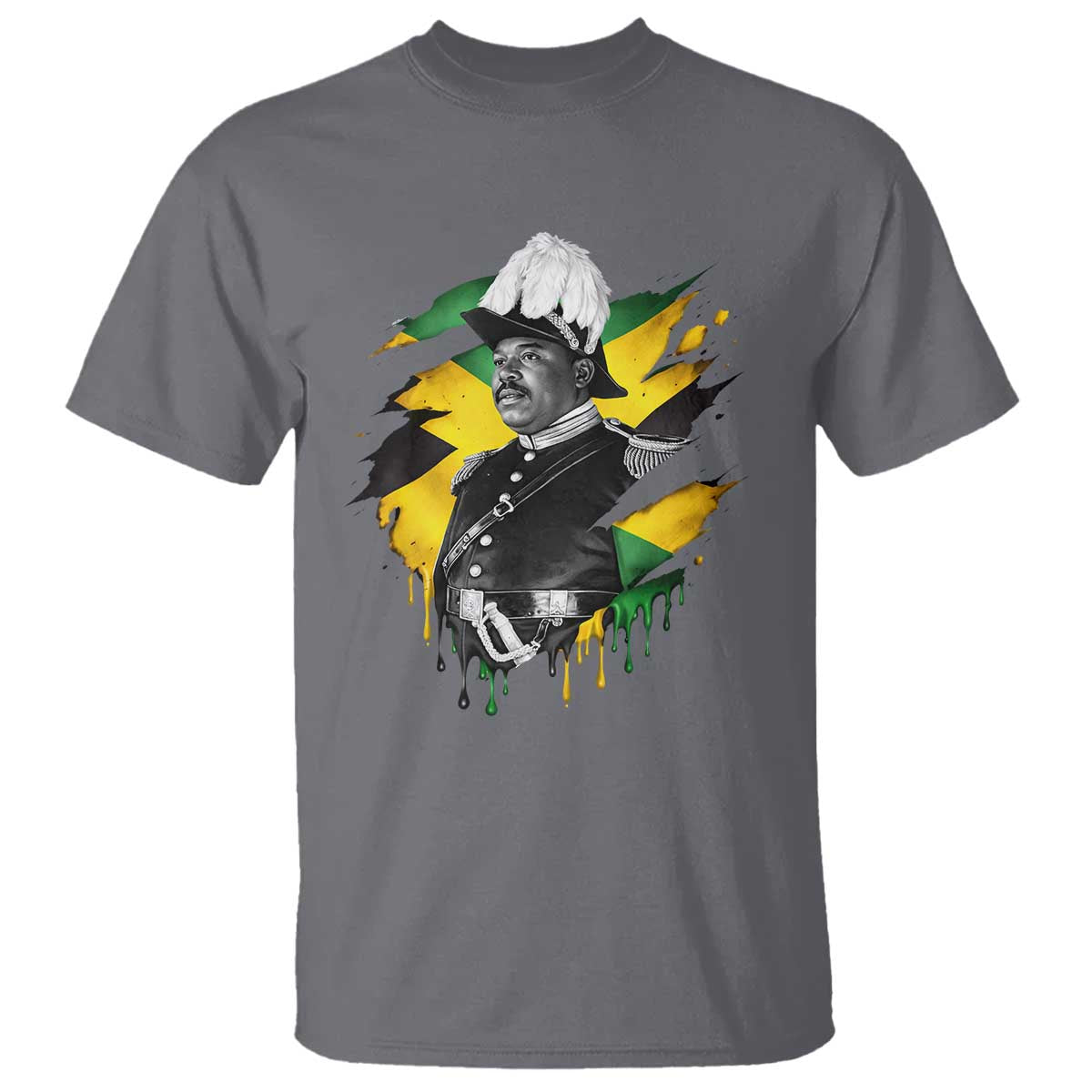 Marcus Garvey Jamaican National Hero T Shirt African American Heritage TS12 Charcoal Print Your Wear