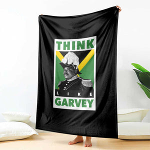 Pan Africanism Think Like Garvey Throw Blanket Marcus Garvey Jamaica Flag TS12 Print Your Wear