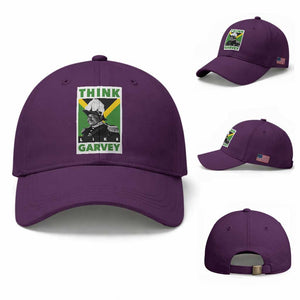 Pan Africanism Think Like Garvey Baseball Cap Marcus Garvey Jamaica Flag TS12 Baseball Cap Universal Fit Purple Print Your Wear