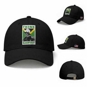 Pan Africanism Think Like Garvey Baseball Cap Marcus Garvey Jamaica Flag TS12 Baseball Cap Universal Fit Black Print Your Wear