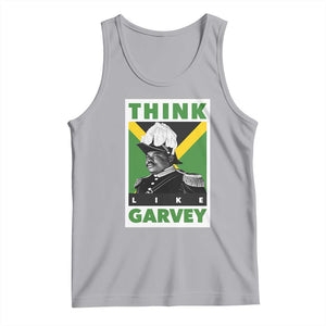 Pan Africanism Think Like Garvey Tank Top Marcus Garvey Jamaica Flag TS12 Athletic Heather Print Your Wear