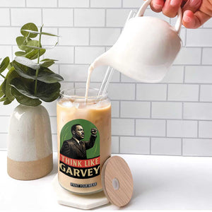 Think Like Garvey Glass Can Civil Rights Leader Gift TS12 Print Your Wear