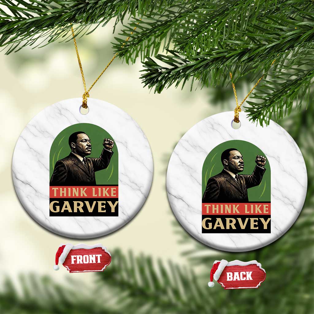 Think Like Garvey Ceramic Ornament Civil Rights Leader Gift TS12 1pc White Marble Print Your Wear