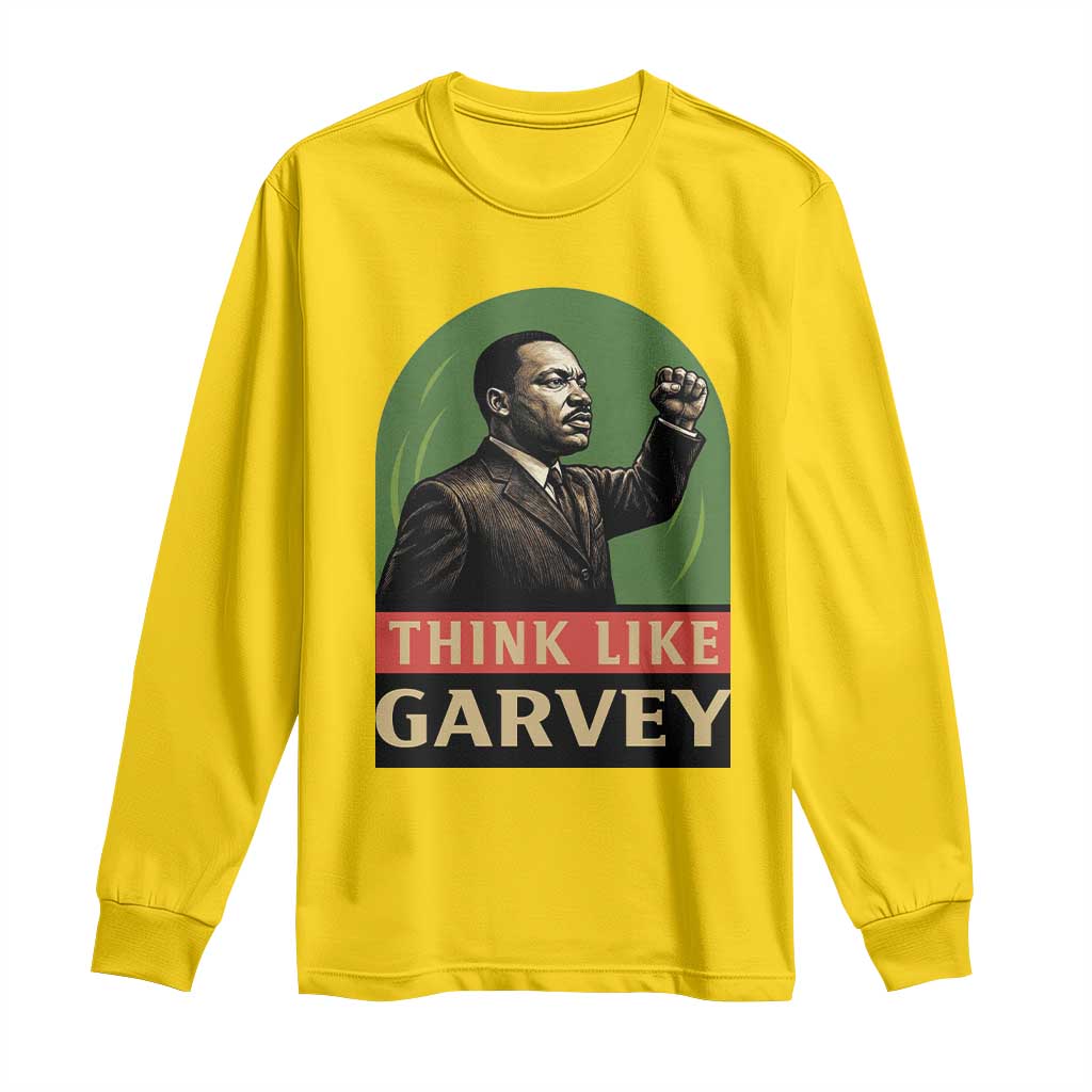 Think Like Garvey Long Sleeve Shirt Civil Rights Leader Gift TS12 Daisy Print Your Wear