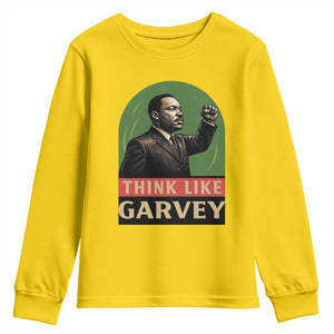 Think Like Garvey Youth Sweatshirt Civil Rights Leader Gift TS12 Daisy Print Your Wear