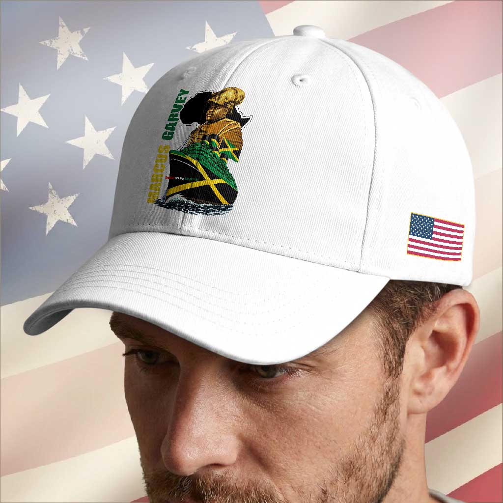 Marcus Garvey Jamaica Pride Baseball Cap One God One Aim One Destiny TS12 Print Your Wear