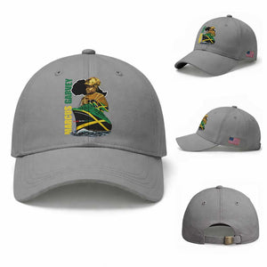 Marcus Garvey Jamaica Pride Baseball Cap One God One Aim One Destiny TS12 Baseball Cap Universal Fit Sport Gray Print Your Wear