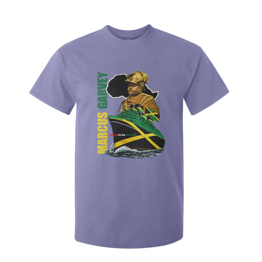 Marcus Garvey Jamaica Pride T Shirt For Kid One God One Aim One Destiny TS12 Violet Print Your Wear