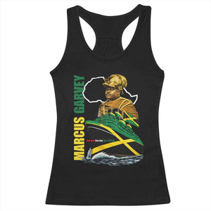 Marcus Garvey Jamaica Pride Racerback Tank Top One God One Aim One Destiny TS12 Black Print Your Wear