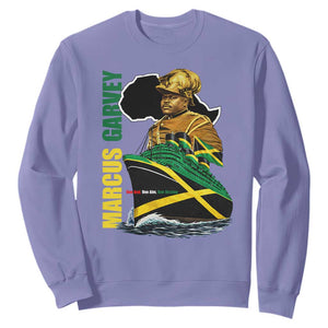 Marcus Garvey Jamaica Pride Sweatshirt One God One Aim One Destiny TS12 Violet Print Your Wear