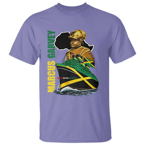 Marcus Garvey Jamaica Pride T Shirt One God One Aim One Destiny TS12 Violet Print Your Wear