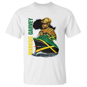 Marcus Garvey Jamaica Pride T Shirt One God One Aim One Destiny TS12 White Print Your Wear