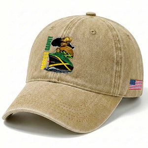 Marcus Garvey Jamaica Pride Washed Cotton Baseball Cap One God One Aim One Destiny TS12 Print Your Wear
