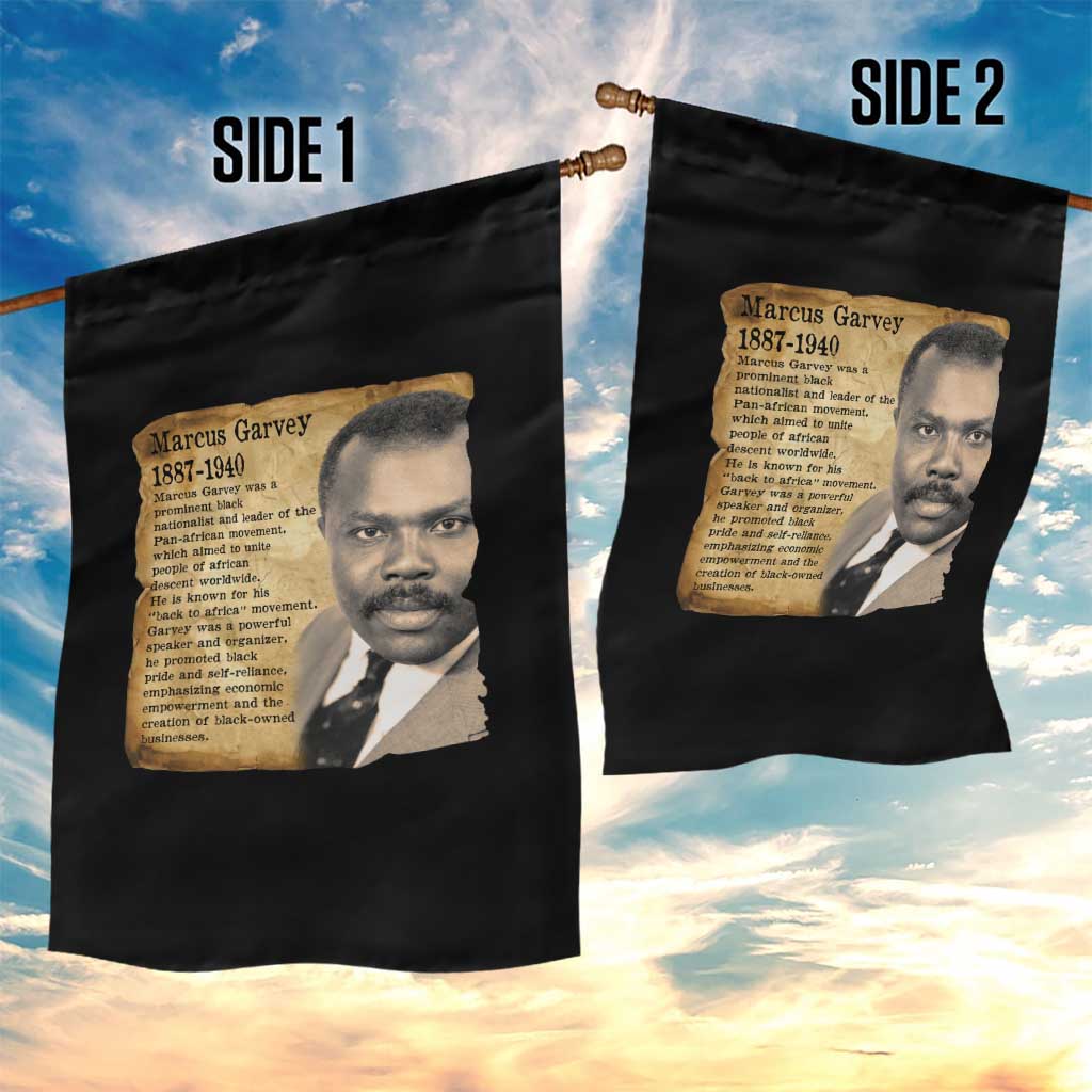 Marcus Garvey Garden Flag Strong Black History Leader TS12 Print Your Wear