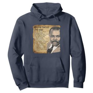 Marcus Garvey Hoodie Strong Black History Leader TS12 Navy Print Your Wear