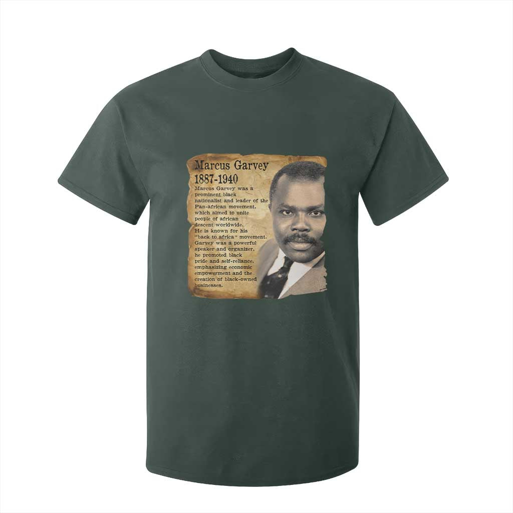 Marcus Garvey T Shirt For Kid Strong Black History Leader TS12 Dark Forest Green Print Your Wear
