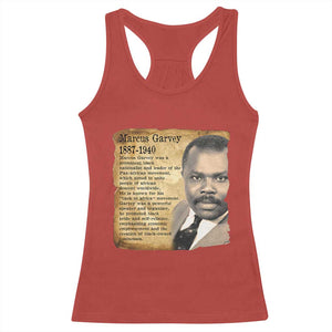 Marcus Garvey Racerback Tank Top Strong Black History Leader TS12 Red Print Your Wear