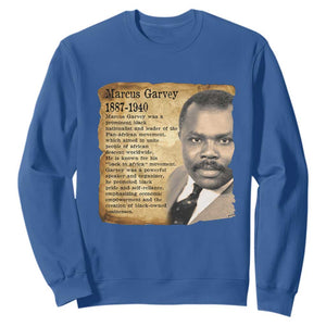 Marcus Garvey Sweatshirt Strong Black History Leader TS12 Royal Blue Print Your Wear