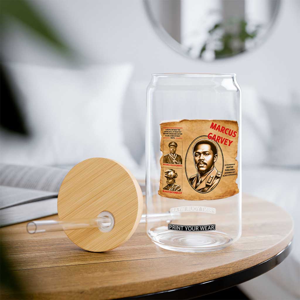 Marcus Garvey Glass Can First National Hero Of Jamaica Legacy TS12 Print Your Wear